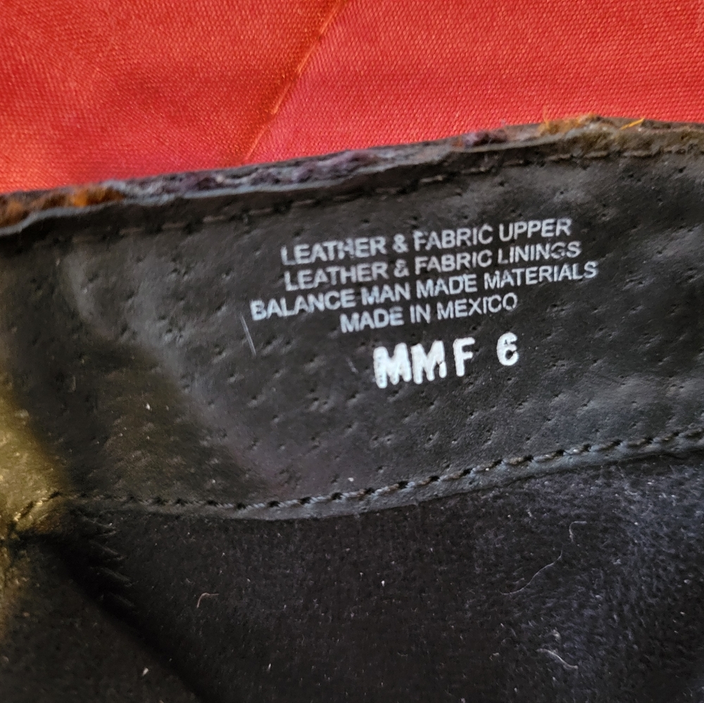 BORN wool and leather southwestern ankle boots - Picture 6 of 7
